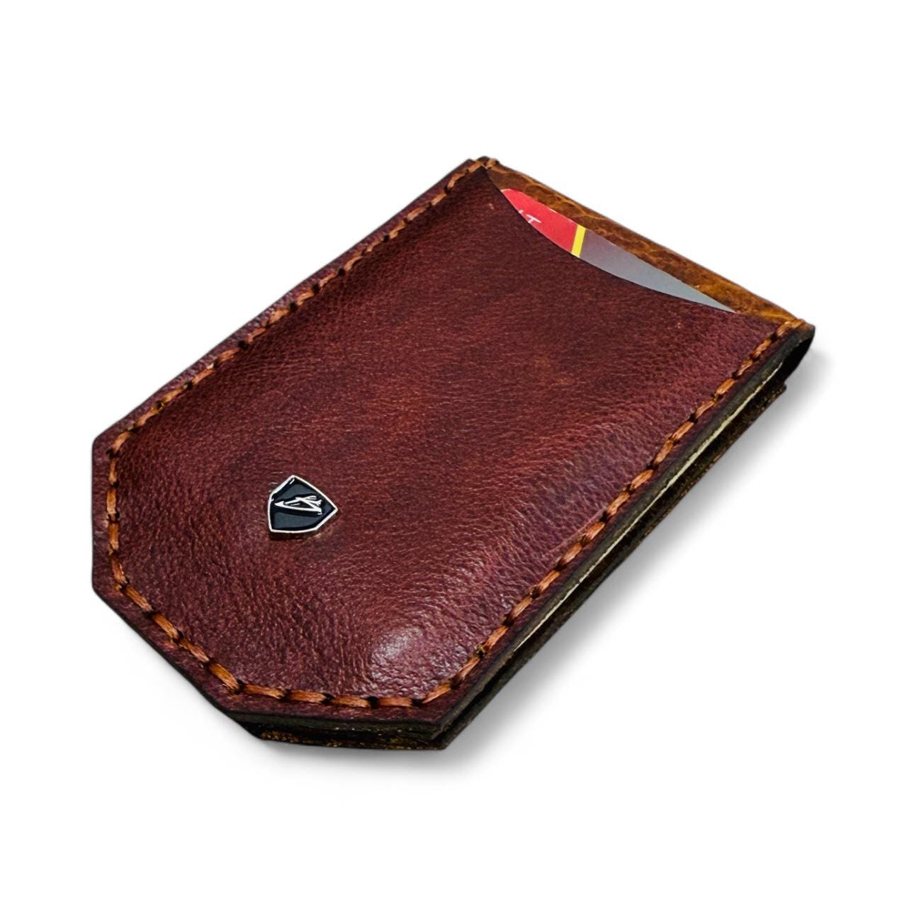 Genuine Leather Magnetic Money Clip Wallet