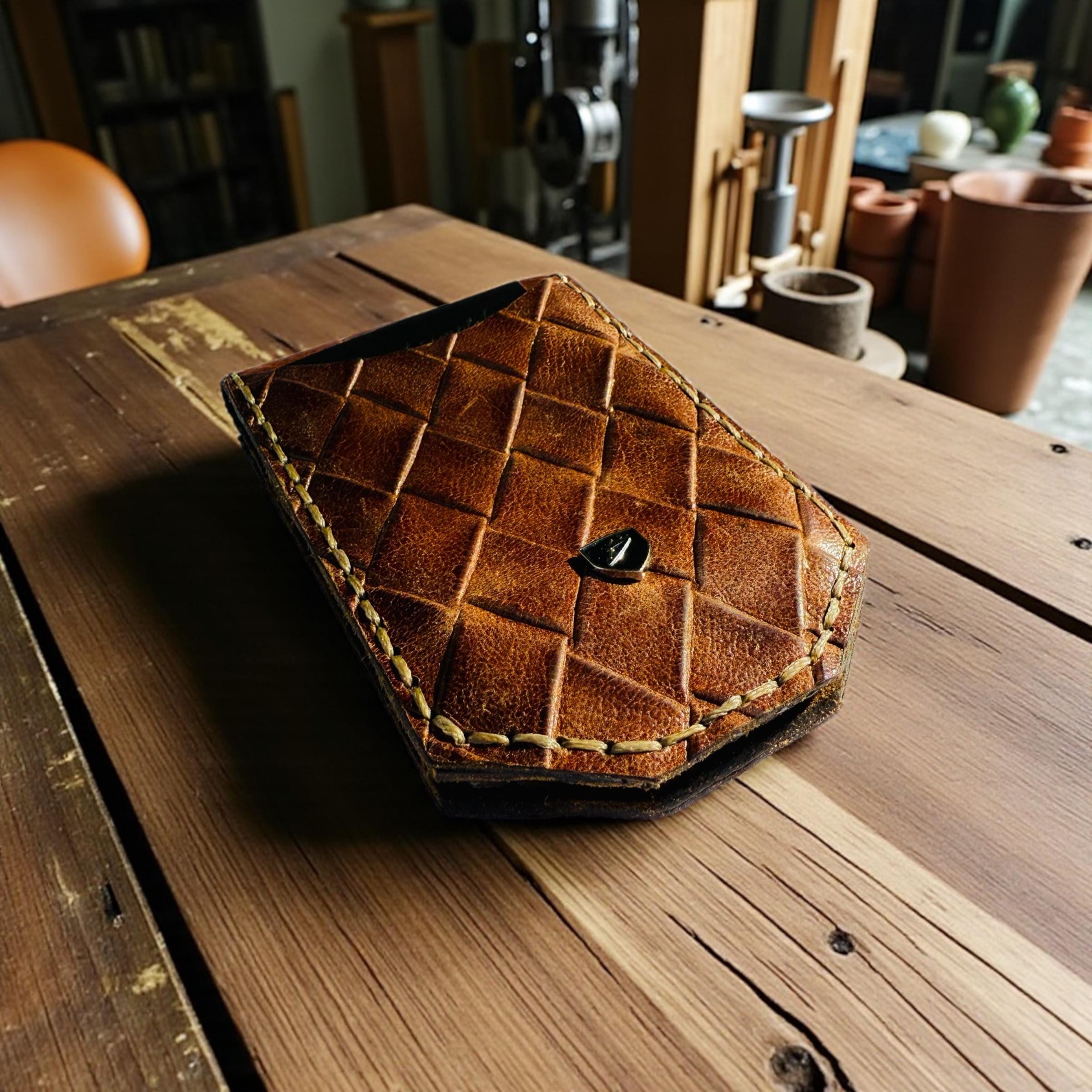 Diamond Embossed Magnetic Money Clip Wallet