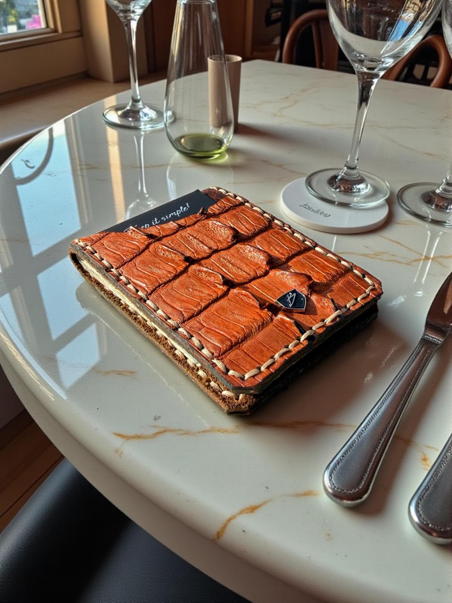 Genuine Hornback Crocodile leather Wallet