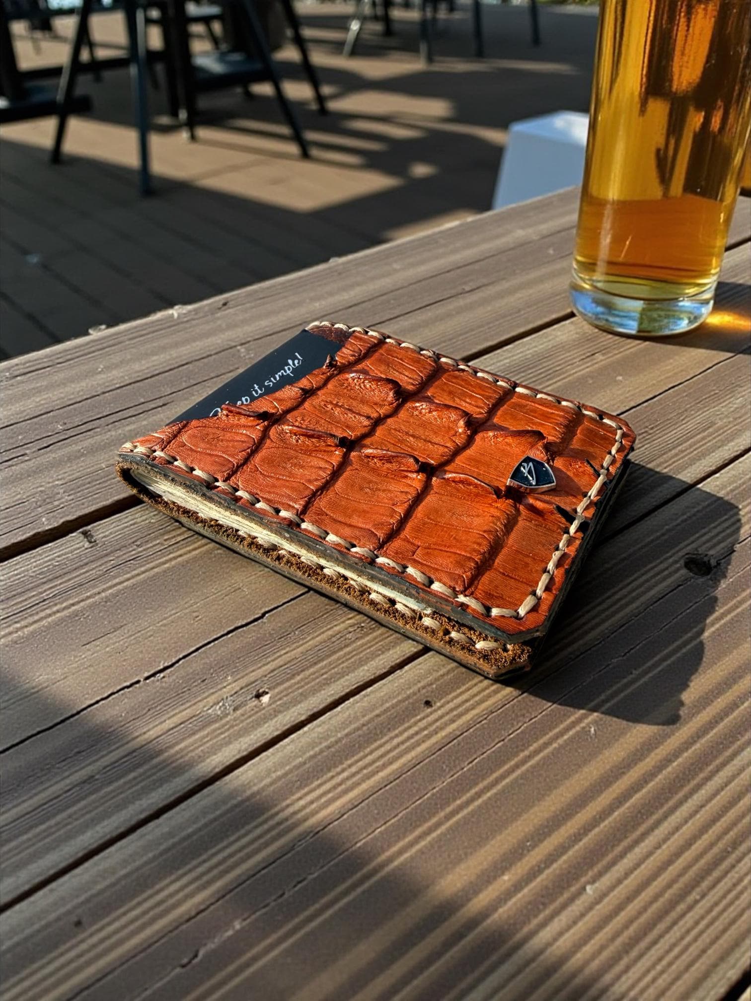 Genuine Hornback Crocodile leather Wallet
