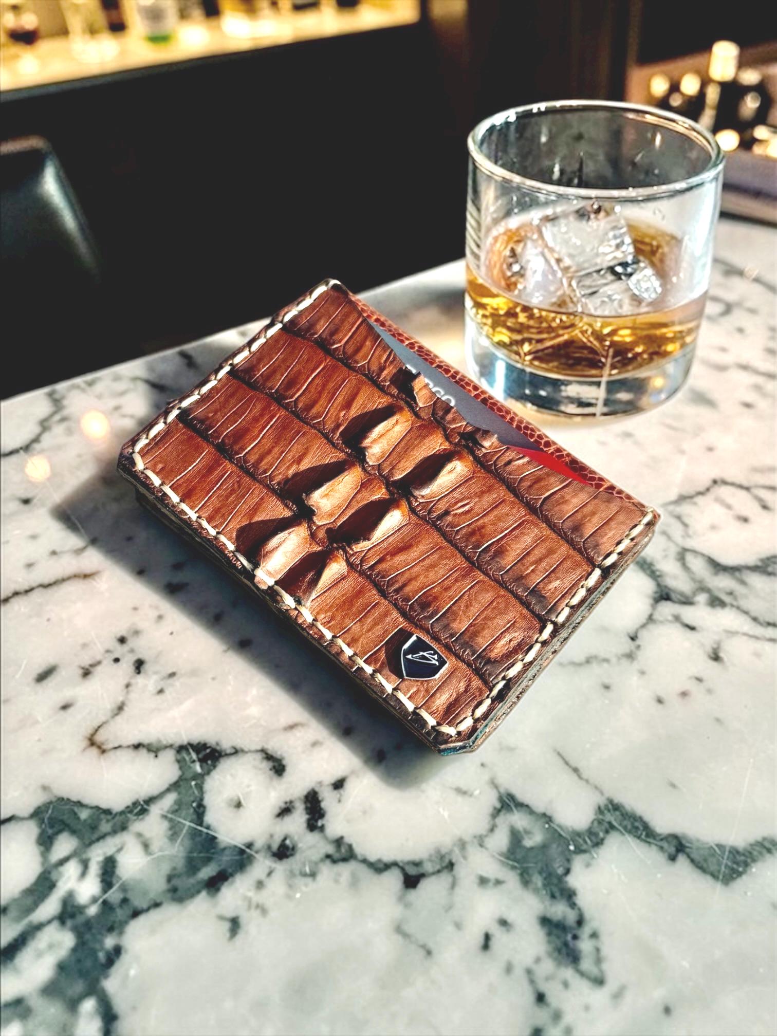 Crocodile & Ostrich Bifold card holder and Wallet